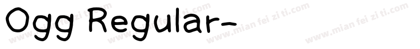 Ogg Regular字体转换